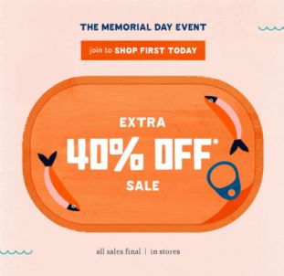 Extra 40% Off Sale