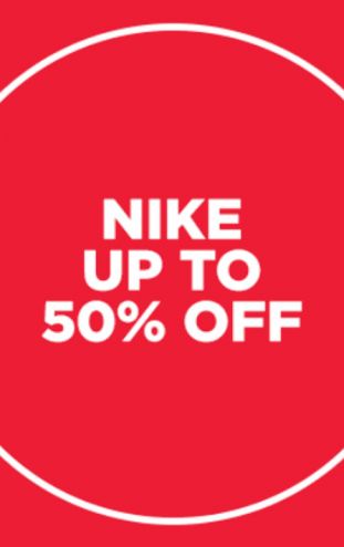 Nike Up to 50% off