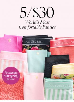 5 for $30 Panties
