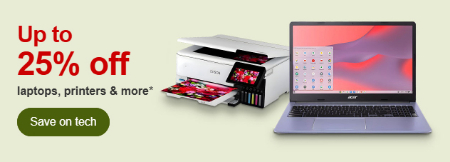 Up to 25% Off Laptops, Printers & More